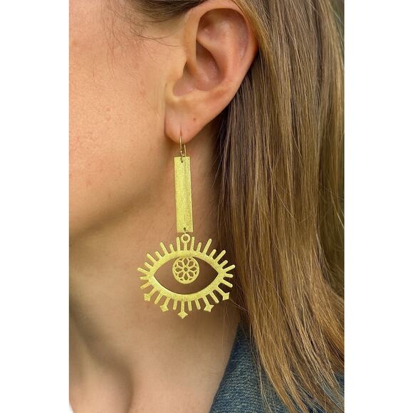 Artisan Jewelry - Handmade Eye Statement Earrings by Mississippi Artisan Jennifer Thames